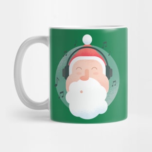 Santa Chillin' to Some Tunes Mug